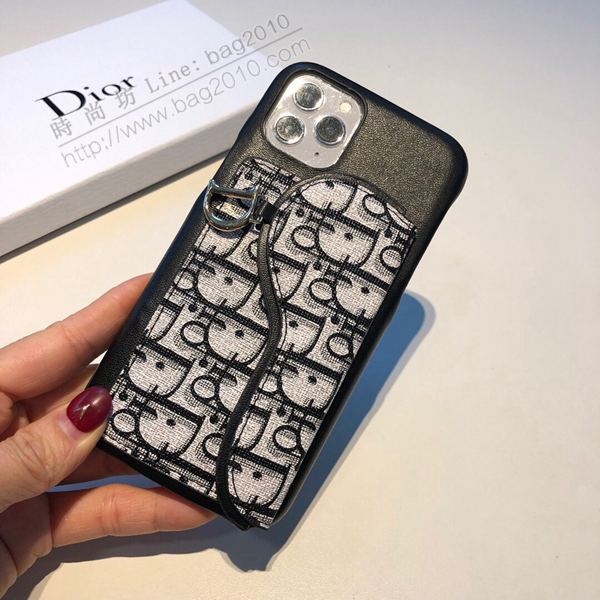 Dior手機套 迪奧插卡手機殼 官網同步跟新 原版三包軟殼 可當零錢包  mmk1058